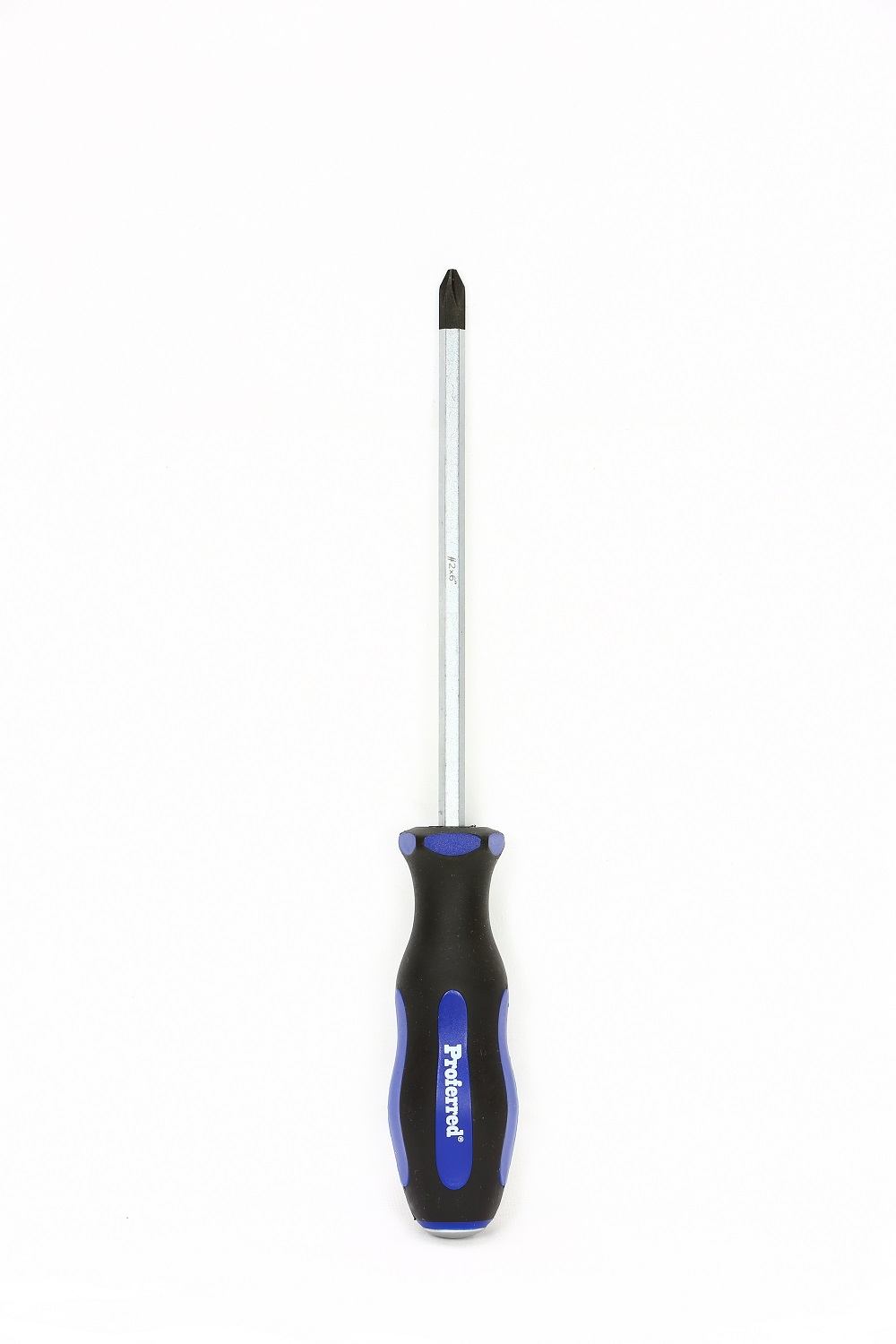 PROFERRED GO-THRU SCREWDRIVER PHILLIPS #2 X 6'' BLUE HANDLE 